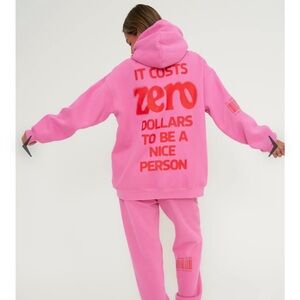 The Mayfair Group It Cost $0 Pink Sweatset size XS